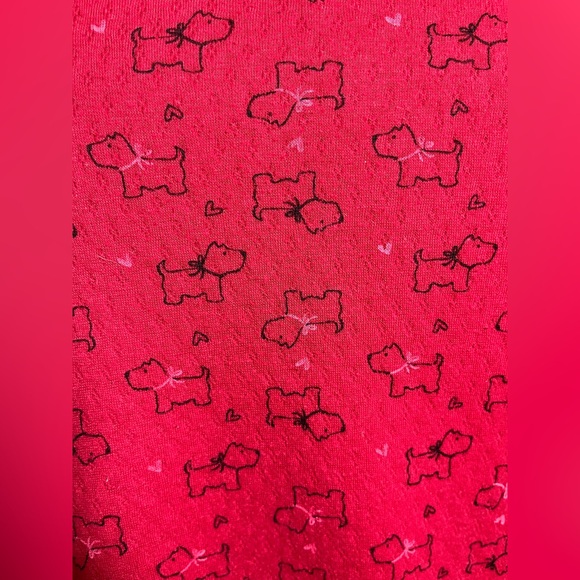 Croft & Barrow Red Scotty Dog Print Pajama Set - Picture 10 of 11